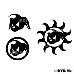 DXF180 - Retro Cartoon Dog Head Silhouette Designs for CNC Cutting