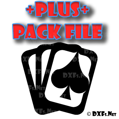 DXF235-P – Poker Cards Design for CNC Cutting