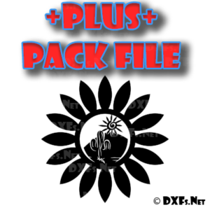 DXF259-P – Desert with Sun and Cactus Scene Design for CNC Cutting