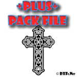 DXF260-P – Celtic Cross Design for CNC Cutting