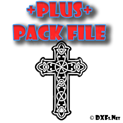 DXF260-P – Celtic Cross Design for CNC Cutting