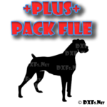DXF298-P – Standing Boxer Dog Silhouette Design for CNC Cutting