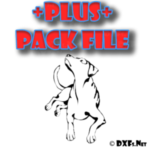DXF299-P – Looking Lab Dog Silhouette Design for CNC Cutting
