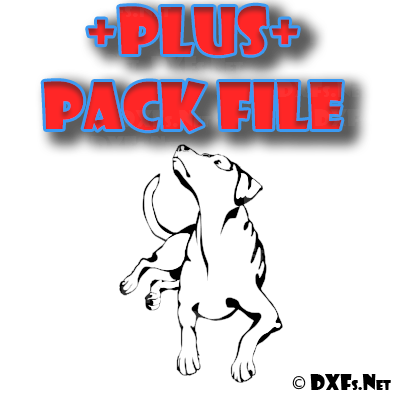 DXF299-P – Looking Lab Dog Silhouette Design for CNC Cutting