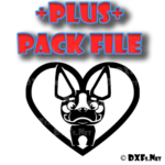 DXF303-P – Standing Chihuahua Cartoon Dog Heart Design for CNC Cutting