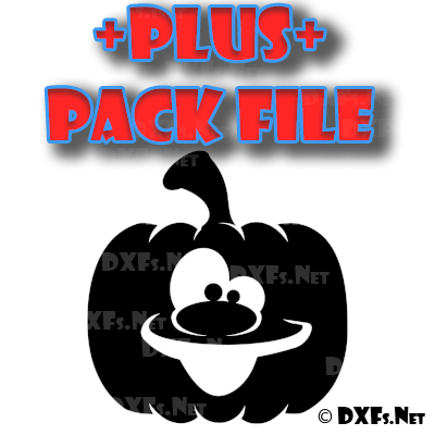 DXF308-P – Halloween Happy Jackolatern Carved Pumpkin Face Design for CNC Cutting