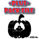 DXF310-P – Halloween Surprised Jackolatern Carved Pumpkin Face Design for CNC Cutting