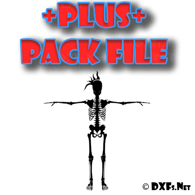 DXF324-P – Punk Skeleton Retro Design for CNC Cutting