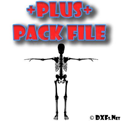 DXF325-P – Skeleton Retro Design for CNC Cutting