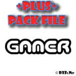 DXF339-P – Gamer Game Retro Modern Sign Design for CNC Cutting