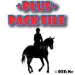 DXF344-P – Horse and Jockey Silhouette Design for CNC Cutting