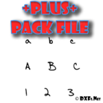 DXF356-P – Aenigma Scrawl 4 Brk Type Font Collection for CNC Cutting