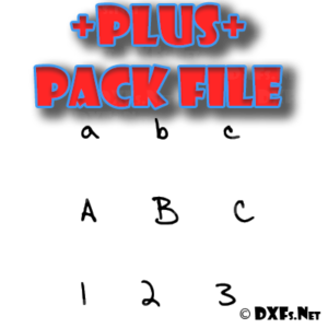 DXF356-P – Aenigma Scrawl 4 Brk Type Font Collection for CNC Cutting