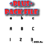 DXF359-P – Bandwidth Bandless BRK Type Font Collection for CNC Cutting