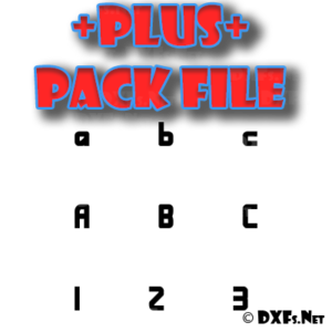 DXF359-P – Bandwidth Bandless BRK Type Font Collection for CNC Cutting